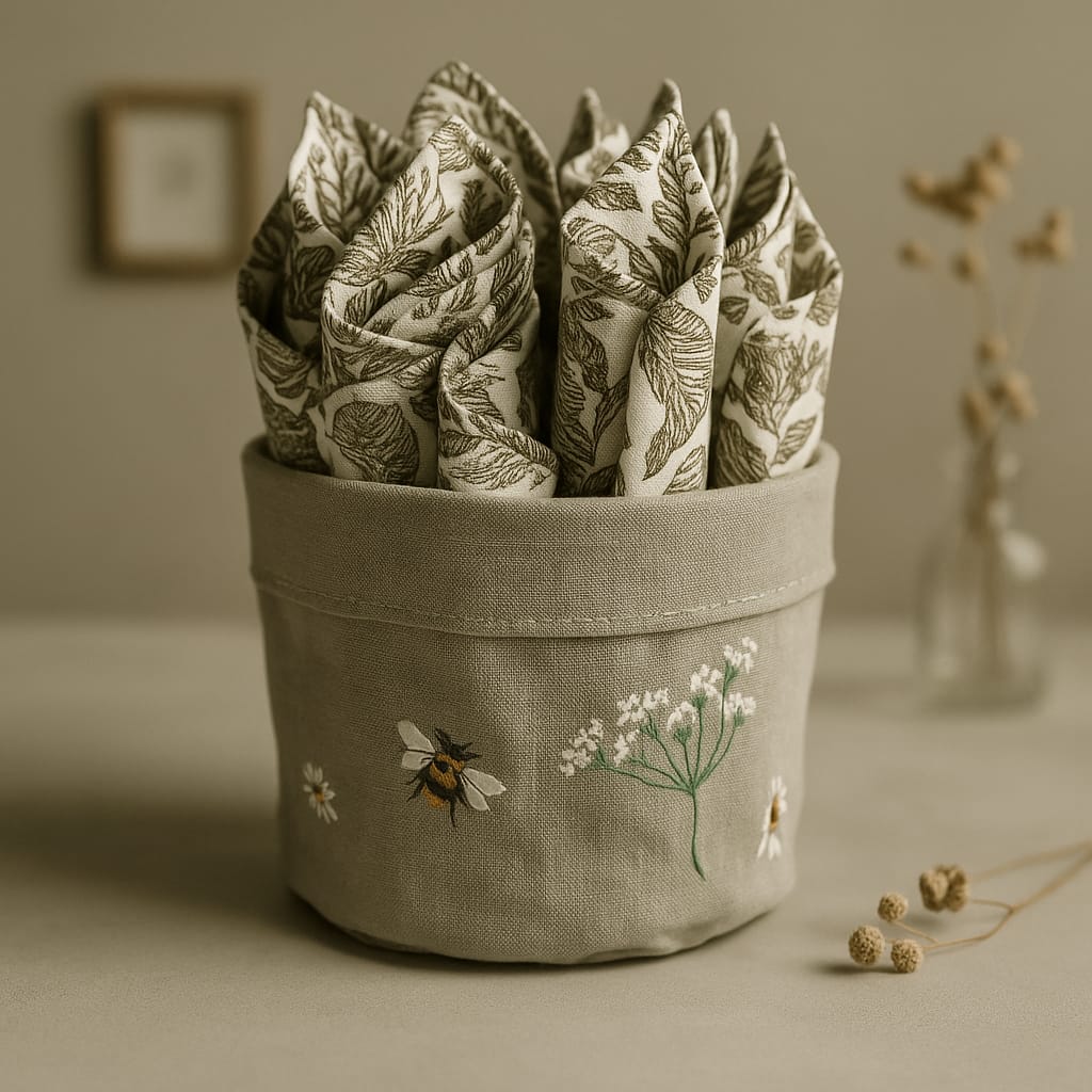 Botanic Buzz Napkin Basket (6 pieces)